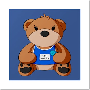 Marathon Teddy Bear Posters and Art